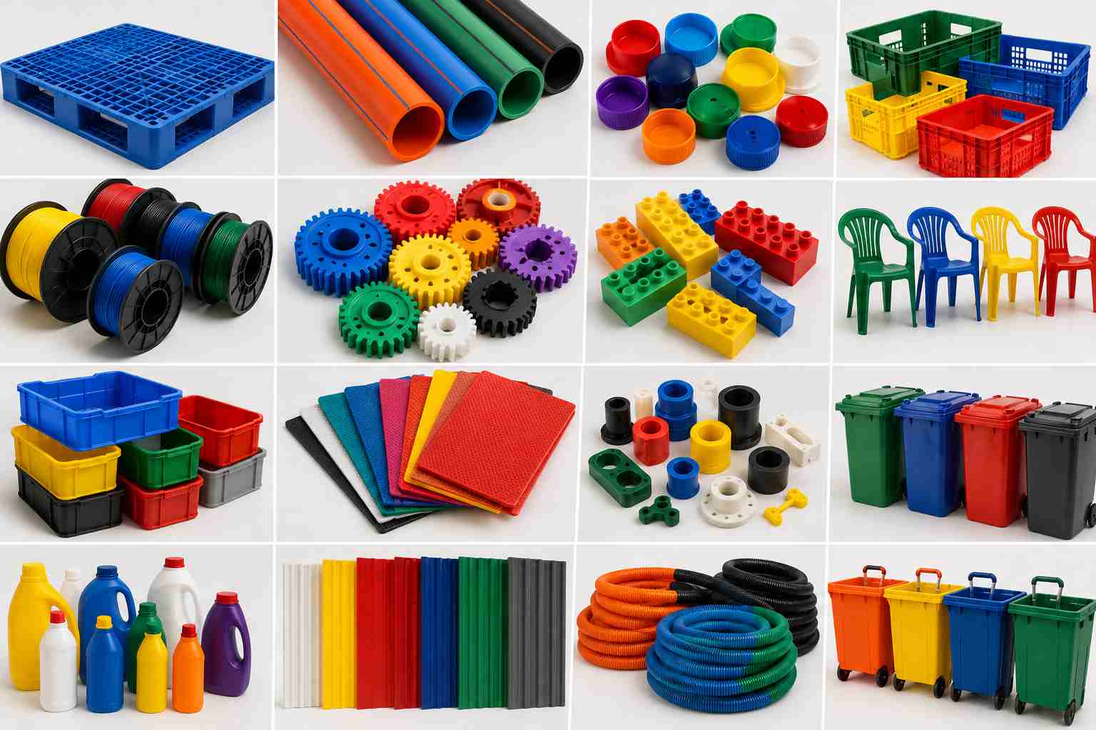 colored plastic products with industrial pigments