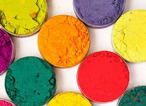 Water on Organic Pigment