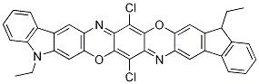 Molecular structure formula of Pigment Violet 23