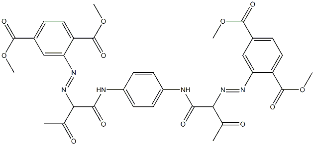 Molecular structure formula of Pigment Yellow 155