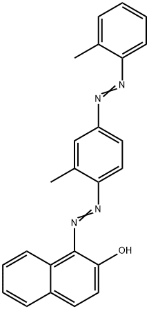Molecular structure formula of Solvent Red 24