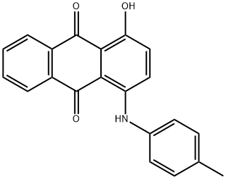 Molecular structure formula of Solvent Violet 13