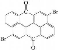 Molecular structure formula of pigment red 168