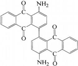 Molecular structure formula of pigment red 177
