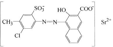 Molecular structure formula of pigment red 48:3