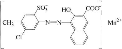 Molecular structure formula of pigment red 48:4