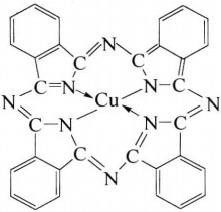 Molecular structure formula of pigment blue 15:4
