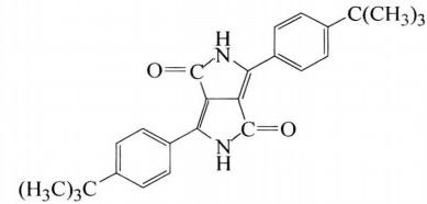 Molecular structure formula of pigment orange 73