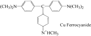 Molecular structure formula of pigment violet 27