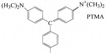 Molecular structure formula of pigment violet 3