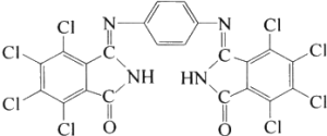 Molecular structure formula of pigment yellow 110