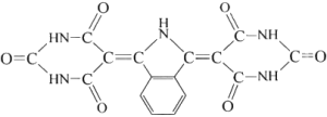 Molecular structure formula of pigment yellow 139
