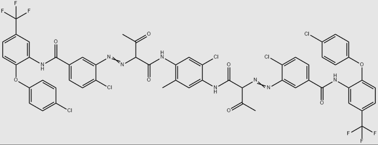 Molecular structure formula of pigment yellow 128