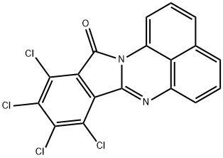 Molecular structure formula of Solvent Red 135
