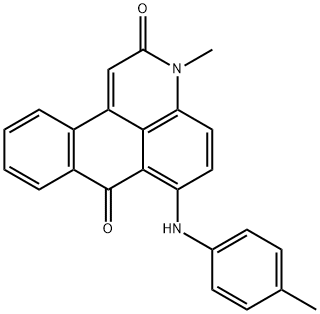 Molecular structure formula of Solvent Red 52