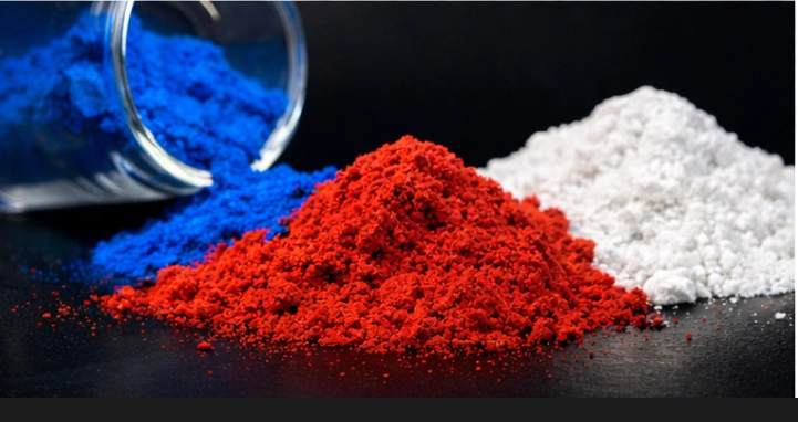 Vibrant pigments, like blue, red, and white, play a crucial role in providing both color and UV protection for coatings, enhancing their durability.
