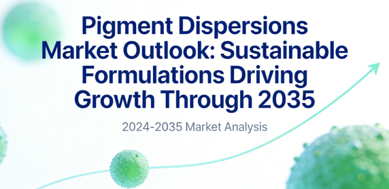 Pigment Dispersions Market Outlook Sustainable Formulations Driving Growth Through 2035