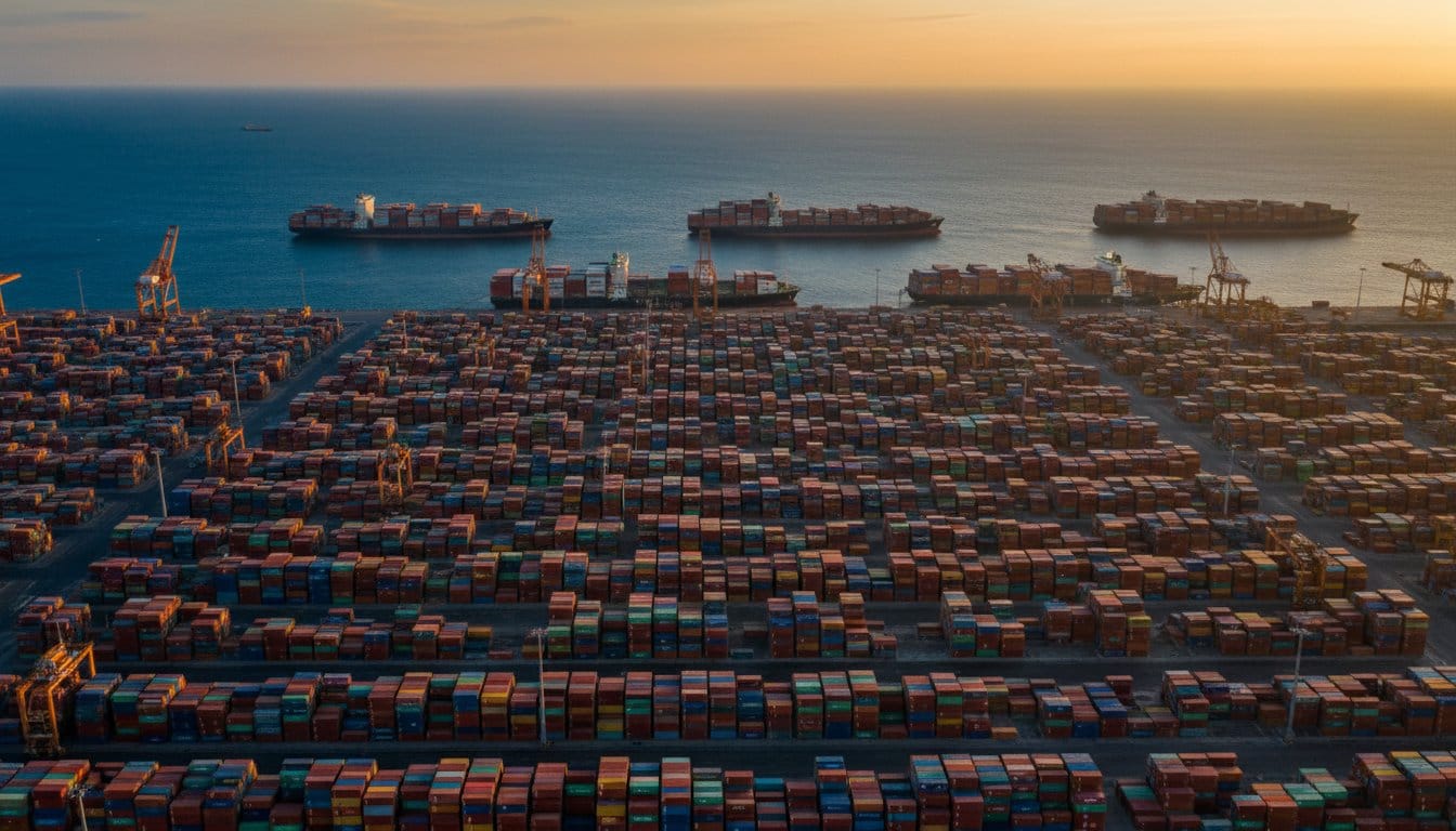 container freight port congestion