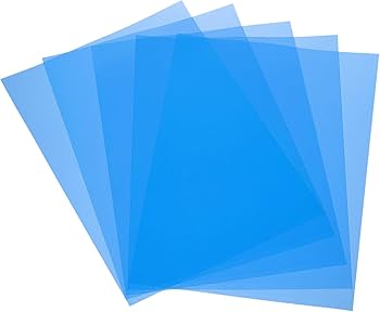 white plastic sample corrected with blue tone