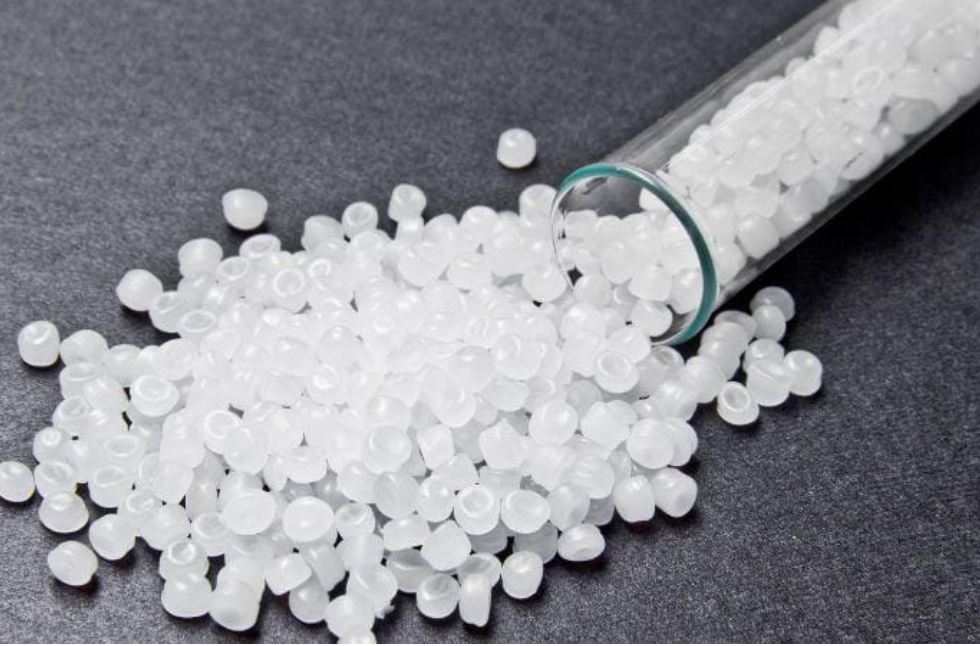 white plastic sample with improved brightness