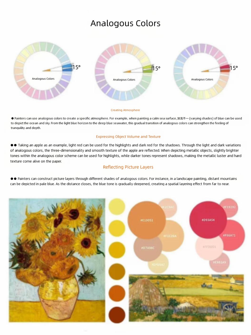 Analogous Colors Color Theory Chart