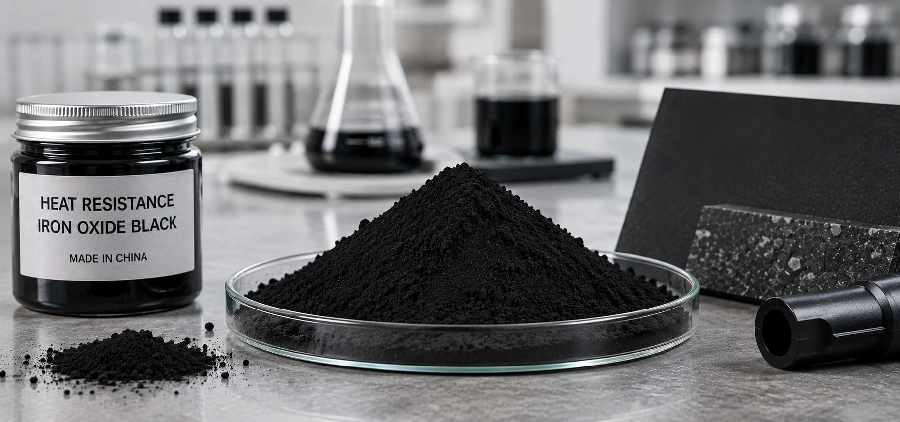 Heat Resistance Iron Oxide Black Pigment Powder for Industrial Applications