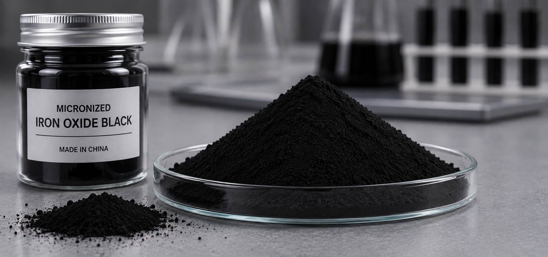 Micronized Iron Oxide Black Pigment Powder for Industrial Applications