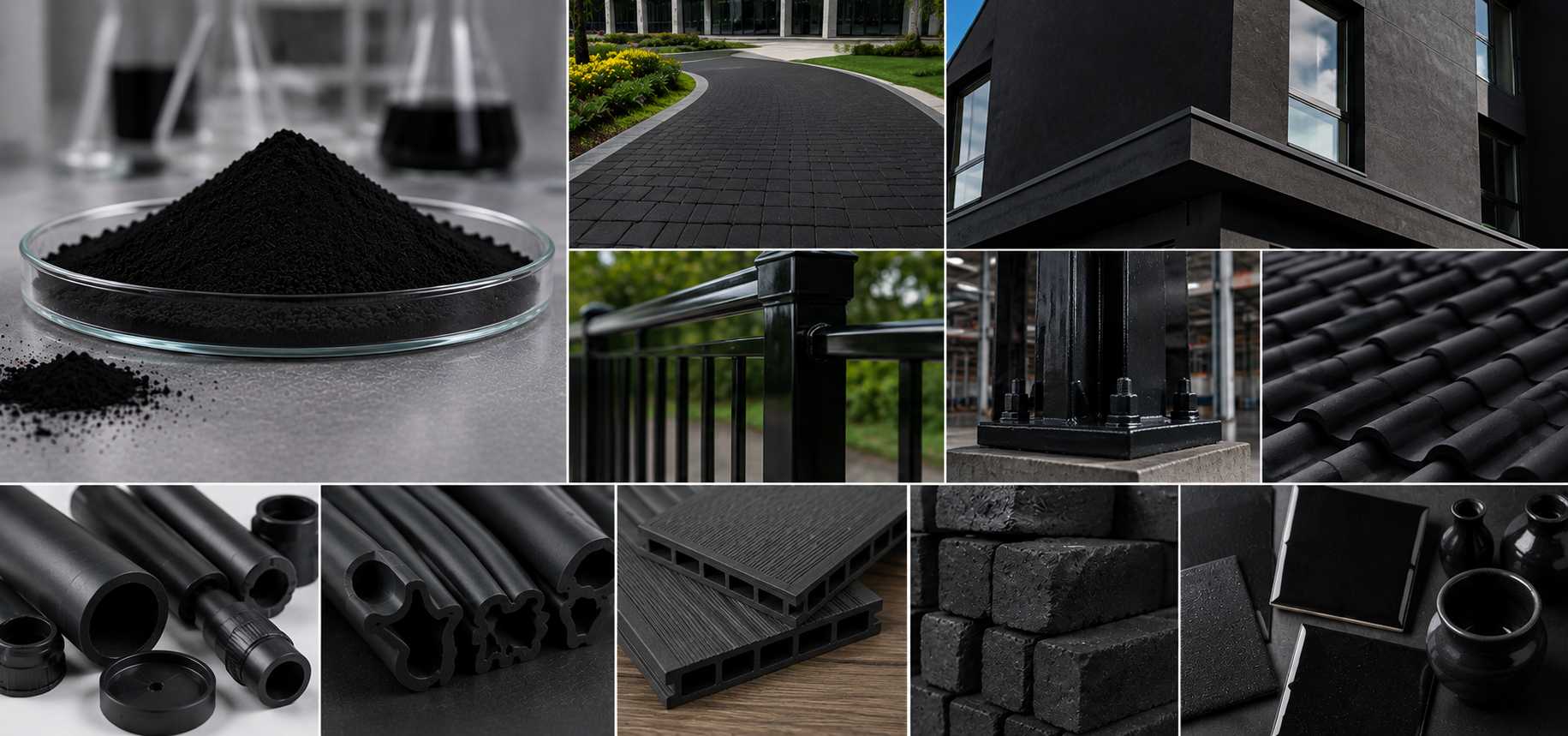 Micronized Iron Oxide Black Pigment Used in Concrete, Coatings, Plastics and WPC