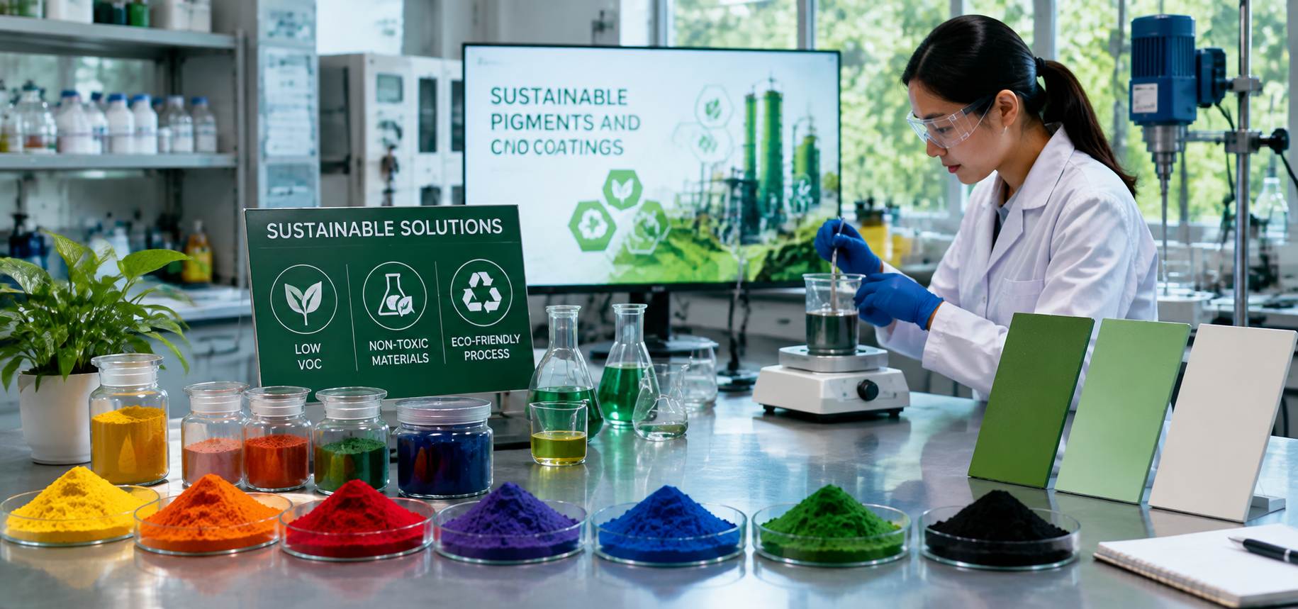 Sustainable pigment and coatings technology development