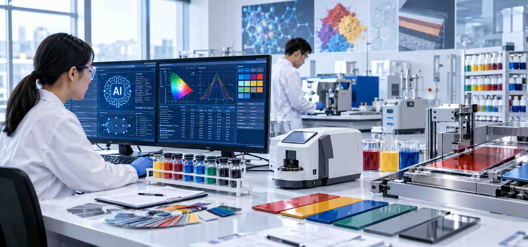 AI technology and digital coating development