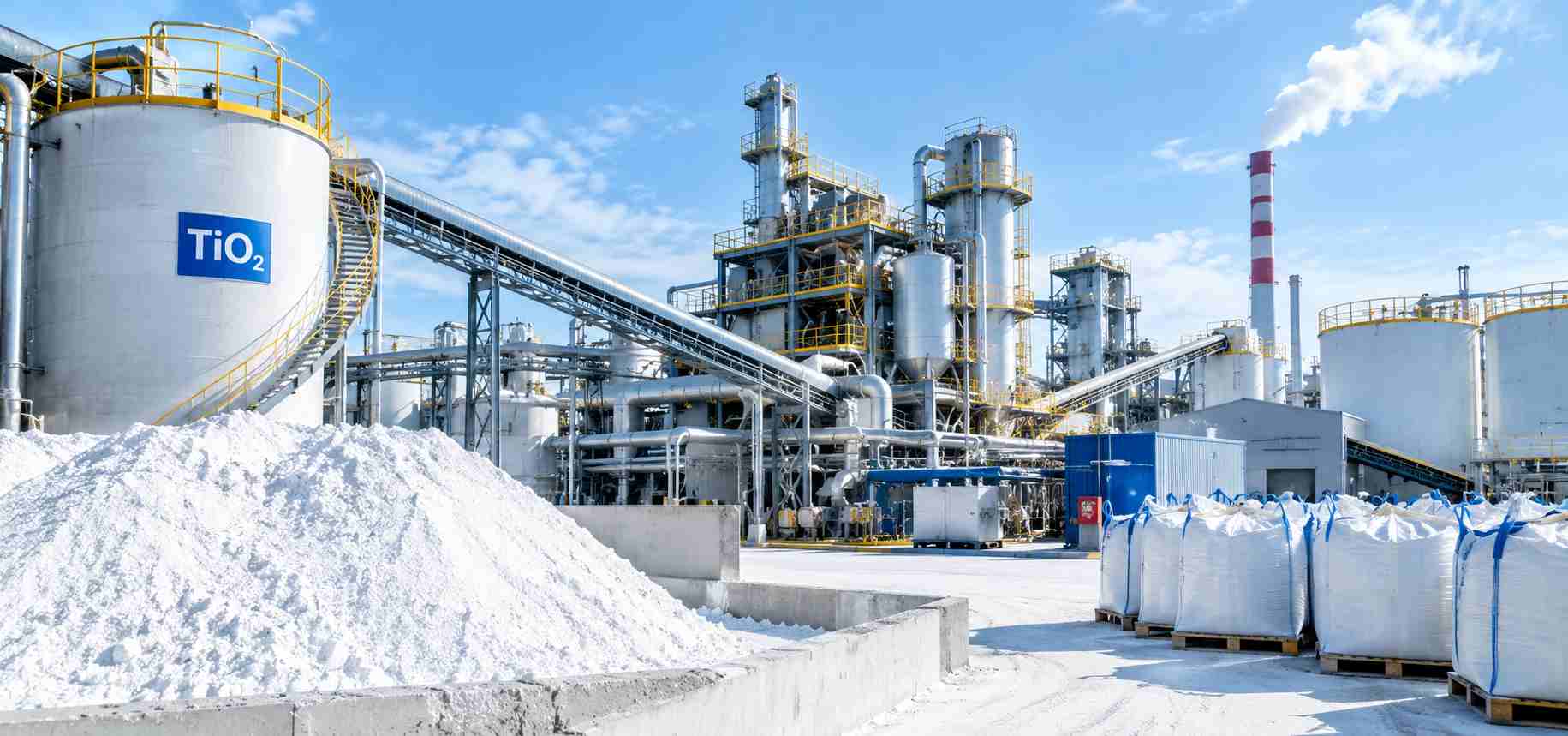 Titanium dioxide pigment production and supply